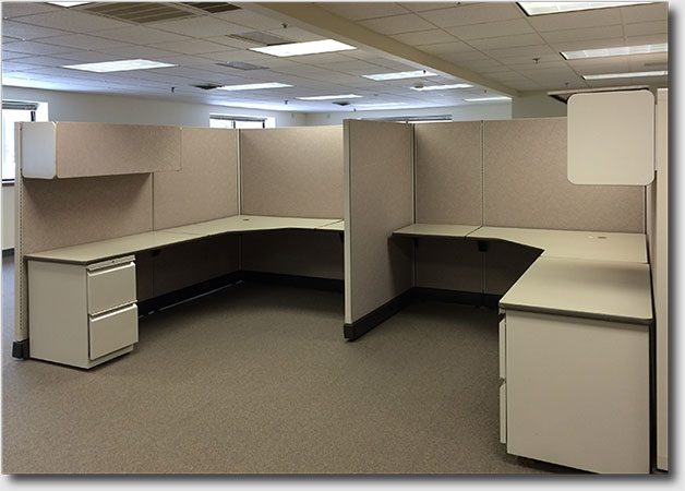 2 of 8 cubicles shown